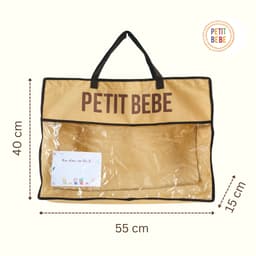 Thumbnail Túi đựng chăn gối cho bé đi học kèm thẻ tên PETIT BEBE mẫu giáo tiểu học 55cm x 40cm x 15cm 2