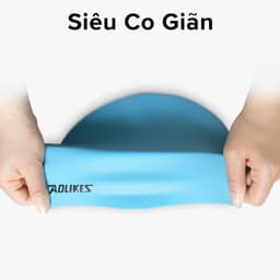 Thumbnail Mũ Bơi, Nón Bơi Aolikes Người Lớn Nam Nữ Che Tai Silicon Chống Nước 3