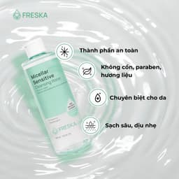 Thumbnail [Hàng tặng không bán] Nước tẩy trang Freska Micellar Sensitive Cleansing Water 400ml 2