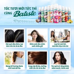Thumbnail Dầu Gội Khô Batiste Dry Shampoo Mini Size 50ml, Full 200ml Hết Ngứa, Hết Bết Dính Tóc Bồng Bềnh Bóng Mượt Tức Khắc 3