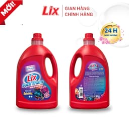 Thumbnail Nước giặt Lix sạch thơm hương hoa hồng Damask Lixco Việt Nam nước giặt Lix cho giặt tay, giặt máy chai 3,3kg 18402 1