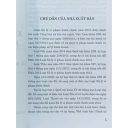 Thumbnail Sách luật - Luật Xử lý vi phạm hành chính (hiện hành) (sửa đổi, bổ sung năm 2020, 2022) 1