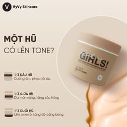 Thumbnail Kem body trắng an toàn [KHÔNG HỒI TONE], da mướt mịn ửng hồng trong veo Pick me, girls Vyvyhaircare V 250gr 3