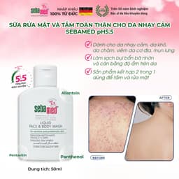 Thumbnail Sữa Rửa Mặt Và Tắm Toàn Thân Sebamed Face & Body Wash pH5.5 (50ml) 1