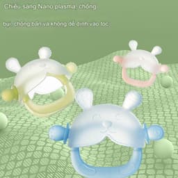 Thumbnail Gặm Nướu Cho Bé Xỏ Tay Hình Gấu KidAndMom Đồ Chơi Gặm Nướu Silicone Siêu Mềm An Toàn Cho Bé Sơ Sinh 2