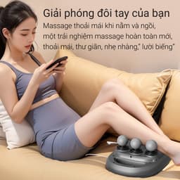 Thumbnail Máy massage cầm tay 6 đầu 9 cấp độ Lescolton T SPORT mát xa toàn thân tay đấm lưng giảm đau cơ ( BẢO HÀNH 12 THÁNG ) 4