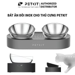 Thumbnail Bát Ăn Đôi, Chén Ăn Chống Gù Cho Chó Mèo Petkit Nghiêng 15 Độ 1