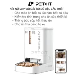 Thumbnail Máy Nhả Hạt Tự Động Cho Chó Mèo Có CAMERA, Hai Ngăn Petkit Gemini YumShare Dung Tích 5 Lít 2
