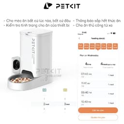 Thumbnail Máy Ăn, Máy Nhả Hạt Cho Mèo Chó PETKIT YUMSHARE SOLO 3L có Camera Điều khiển từ xa qua APP thông minh 2