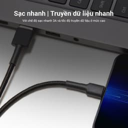 Thumbnail Cáp Sạc Xiaomi Mi Braided USB Type-C Cable 100cm (Black/Red) 4
