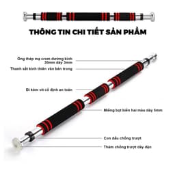 Thumbnail OneTwoFit Xà đơn treo tường Xà đơn gắn cửa gắn tường đa năng tập gym thể hình Thanh xà đơn Treo tường nhiều 3