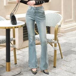 Thumbnail Quần Jean KAYLIN ống loe form ôm chất vải Denim phong cách N2276 1