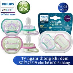 Thumbnail Philips Avent núm ty ngậm ban đêm, vỉ đôi SCF376/10 SCF376/18 SCF376/19 SCF376/21 SCF376/13 4