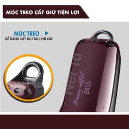 Thumbnail Tông đơ cắt tóc không dây Kemei KM-2600 chuyên nghiệp với pin Lithiumion siêu khủng có thể sử dụng cắm điện trực tiếp 2