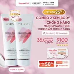 Thumbnail Kem Body Dưỡng Trắng Da Chống Nắng Nâng Tone Tức Thì WHISIS Premium Collagen Whitening Body Lotion 200ml SPF50+ PA++++ 2