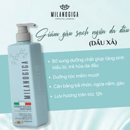 Thumbnail Dầu Gội/ Dầu Xả hương nước hoa Milanogica 725ml Phục hồi hư tổn, Giảm gàu sạch ngứa da đầu sạch bã nhờn 3