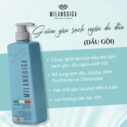 Thumbnail Dầu Gội/ Dầu Xả hương nước hoa Milanogica 725ml Phục hồi hư tổn, Giảm gàu sạch ngứa da đầu sạch bã nhờn 2