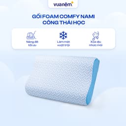 Thumbnail Gối foam Comfy Nami 40x60cm lượn sóng nâng đỡ vai gáy, công nghệ làm mát cao cấp 1