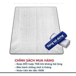 Thumbnail Chiếu ngủ văn phòng buổi trưa ❌TẶNG KÈM TÚI❌, Tấm thảm trải lót bạc gấp gọn cách nhiệt đơn đôi loại lớn ETAMI 4