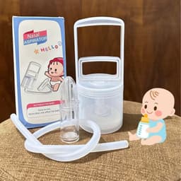 Thumbnail Dụng cụ hút mũi kéo tay KidsWorld thế hệ mới chính hãng,nhựa nguyên sinh,lực hút mạnh,an toàn cho bé 1