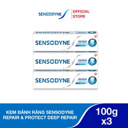 Thumbnail Bộ 3 Kem đánh răng SENSODYNE Repair & Protect Deep Repair 100g giúp phục hồi sâu, bảo vệ răng 1