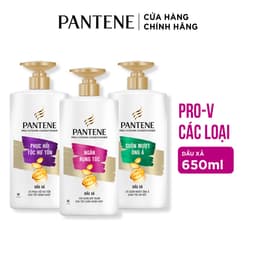 Thumbnail Dầu Xả PANTENE Pro-V Ngăn Rụng Tóc/ Phục Hồi Hư Tổn/ Suôn Mượt Óng Ả - Chai 650ML 3