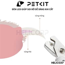 Thumbnail Kìm Bấm, Kéo Bấm Cắt Móng Cho Mèo Chó Petkit LED Pet Nail Clipper 3