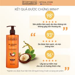 Thumbnail Gel tắm dưỡng dịu nhẹ cho da Evoluderm tinh chất Argan và Bơ Hạt Mỡ 500ml 2