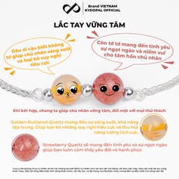 Thumbnail Lắc tay bạc phong thuỷ tự nhiên KYDOPAL đính đá trang sức vòng tay cao cấp 925 - PAL9B7L6 3