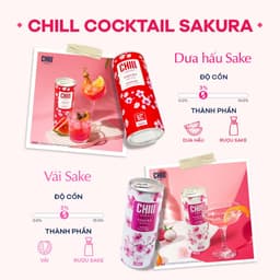 Thumbnail Thùng 12 lon Chill Cocktail Sakura vị Cam Yuzu Sake 250ml 1
