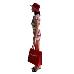 Thumbnail làminapparel - RED STRIPED BASIC SHORTS 1