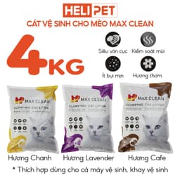 Thumbnail Cát Vệ Sinh Cho Mèo Cao Cấp Khử Mùi Vượt Trội Siêu Vón Cục Siêu Ít Bụi - Max Clean 3