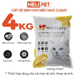 Thumbnail Cát Vệ Sinh Cho Mèo Cao Cấp Khử Mùi Vượt Trội Siêu Vón Cục Siêu Ít Bụi - Max Clean 4