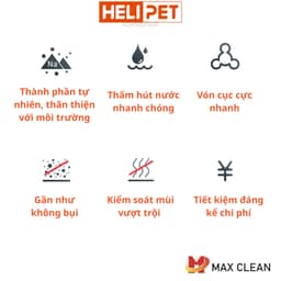 Thumbnail Cát Vệ Sinh Cho Mèo Max Clean Hương CAFE 4Kg Siêu Vón Siêu Ít Bụi - HeLiPet 4