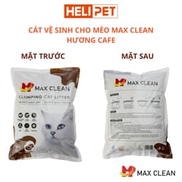 Thumbnail Cát Vệ Sinh Cho Mèo Max Clean Hương CAFE 4Kg Siêu Vón Siêu Ít Bụi - HeLiPet 3