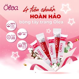 Thumbnail Bông tẩy trang Olea cotton pad chính hãng nhập khẩu 140 miếng 3
