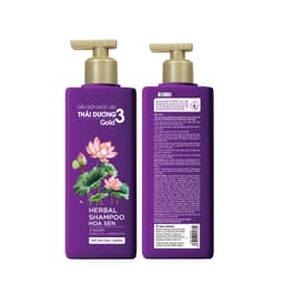 Thumbnail Dầu gội Thái Dương 3 GOLD Hoa Sen 500ml / Dầu xả 333ml tặng Tube Thái Dương 7 Plus Gold 50g 2