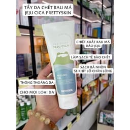 Thumbnail Tẩy da chết Prettyskin The Jeju Cica Peeling Gel 150ml, gel tẩy da chết chiết xuất rau má sạch sâu, dịu nhẹ và an toàn 2