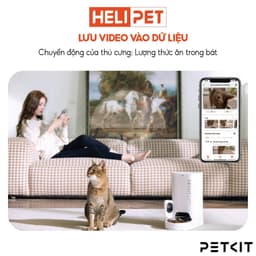 Thumbnail Máy Cho Ăn Tự Động Có Camera, Máy Nhả Hạt Cho Chó Mèo PETKIT Yumshare SOLO - Máy cho ăn thông minh PETKIT Solo 3