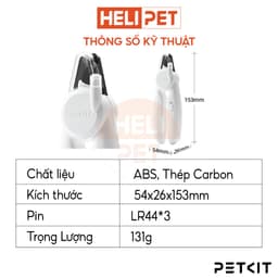 Thumbnail Kìm Cắt, Bấm Móng Chó Mèo Có Đèn Led PETKIT Pro - HeLiPet 4