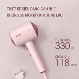 Thumbnail Máy Sấy Tóc Ion Âm Flyco FH1630VN Công Suất Lớn 1600W Sấy Nóng và Mát Bảo Vệ Tóc - Chính Hãng 3