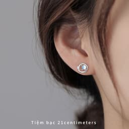 Thumbnail Khuyên tai bạc Đại Dương trang sức bạc Tiệm bạc 21Centimeters 2