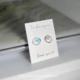 Thumbnail Khuyên tai bạc Đại Dương trang sức bạc Tiệm bạc 21Centimeters 3