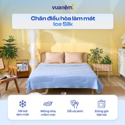 Thumbnail Chăn Điều Hòa Làm Mát Amando Ice Silk Lõi Bông Mỏng Nhẹ Mềm Mịn Thoáng Mát Dễ Dàng Vệ Sinh Vua Nệm 1
