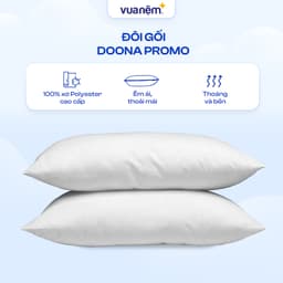 Thumbnail Đôi gối bông Doona Promo 45x65cm nâng đỡ nhẹ nhàng êm ái, thoáng khí 2