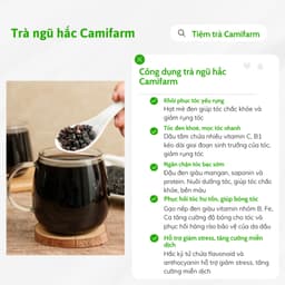 Thumbnail Trà ngũ hắc Camifarm hỗ trợ mọc tóc nhanh, chắc khỏe, giảm gãy rụng tóc, giúp tóc bền màu 2