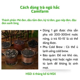 Thumbnail Trà ngũ hắc Camifarm hỗ trợ mọc tóc nhanh, chắc khỏe, giảm gãy rụng tóc, giúp tóc bền màu 3