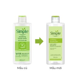 Thumbnail Nước Hoa Hồng Không Cồn, Cân Bằng Da Simple Kind To Skin Soothing Facial Toner 200ml 2