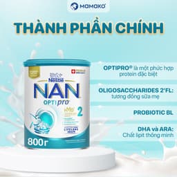 Thumbnail Sữa Nan Nga HMO Optipro Số 2 Mamako Bổ Sung Dinh Dưỡng Cho Bé  Hộp 800g 3