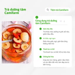 Thumbnail Trà dưỡng tâm Camifarm thanh nhiệt, an thần, giải tỏa căng thẳng, chống lão hóa 2